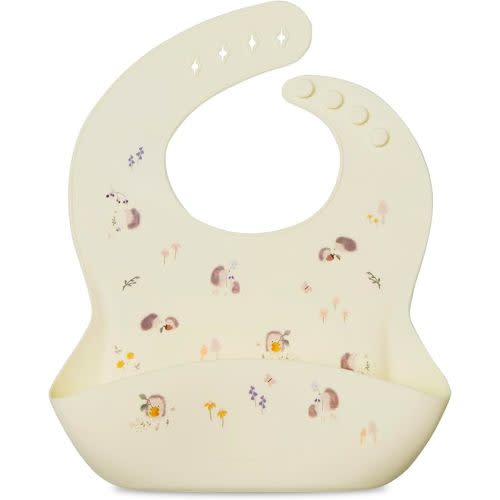 Loulou Lollipop Soft, Waterproof Silicone Feeding Bib for Babies and Toddlers
