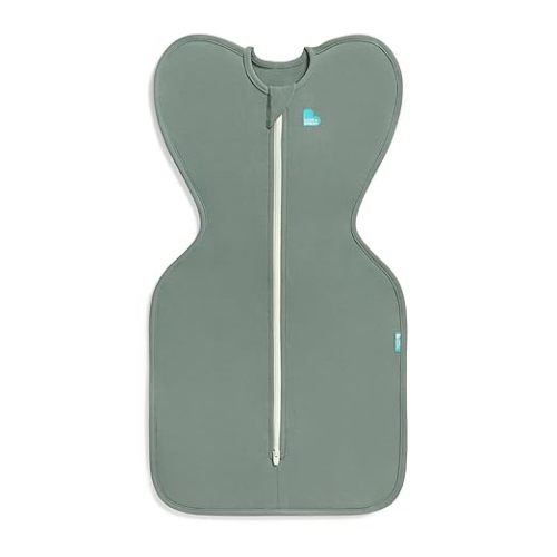 Love to Dream Swaddle UP, Baby Sleep Sack, Self-Soothing Swaddles for Newborns, Improves Sleep, Snug Fit Helps Calm Startle Reflex, New Born Essentials for Baby, 1.0 TOG, 5-8.5 lbs, Deep Olive