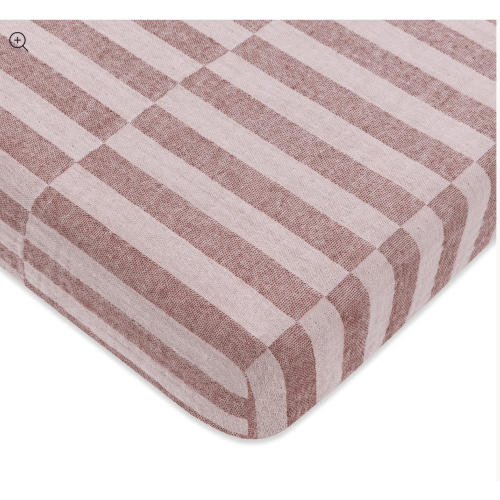 Mini Crib Sheet in GOTS Certified Organic Muslin Cotton