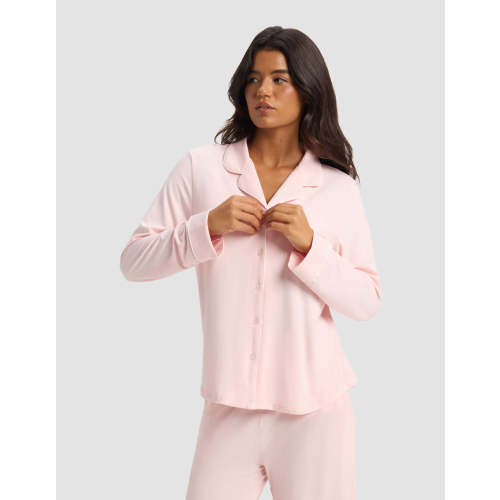 Women's Bamboo Stretch-Knit Long Sleeve Pajama Top
