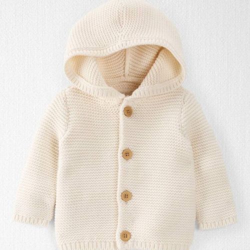 Baby Organic Cotton Signature Stitch Cardigan | Carter’s Oshkosh Canada