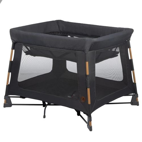 Maxi-Cosi Swift Playard, Playpen with 3-in-1 (Newborn bassinet, toddler, play), Portable, ultra comfort, 1 step fold, travel bag included, Classic Graphite