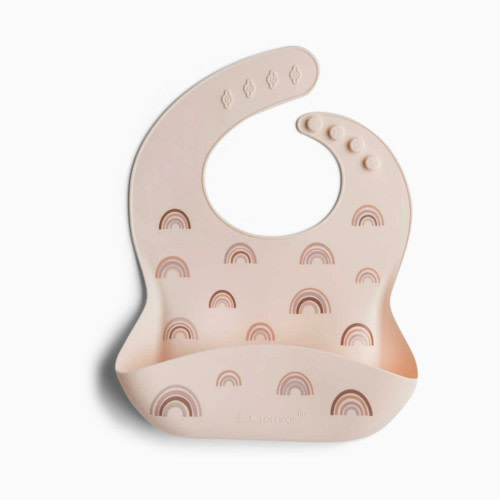 Printed Silicone Bib - Rainbow