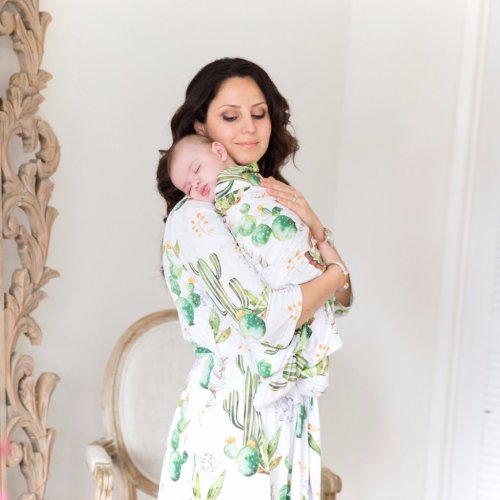 Maternity Pregnancy Robe | Matching Mommy and Me Hospital | Posh Peanut