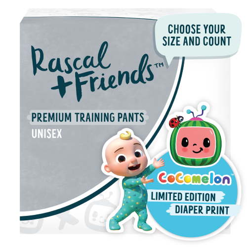 Rascals Cocomelon Training Pants, Size 3T-4T 124 Count