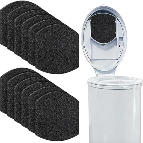 12 Pack Baby Diaper Pail Deodorizer Refills for Ubbi Diaper Pail, Activated Charcoal Odor Absorber Filters Compatible with Ubbi Steel Diaper Pail