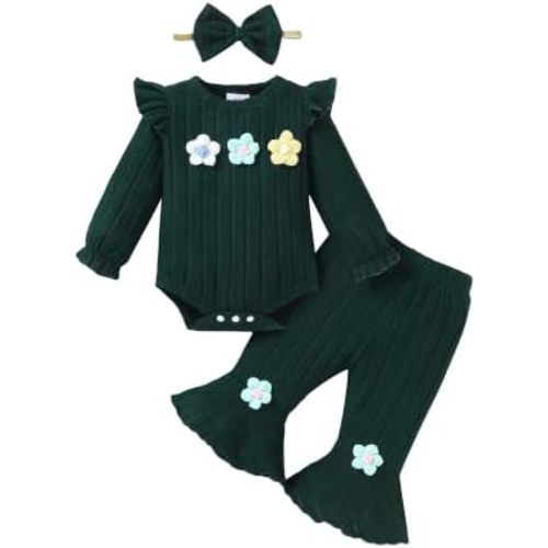 Mioglrie Newborn Baby Girl Clothes Infant Fall Winter Outfits for Girls
