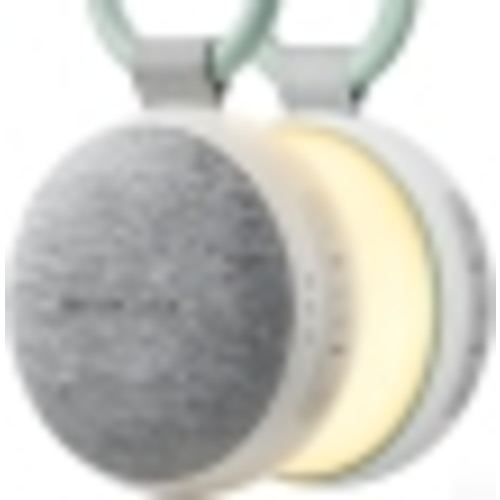 Momcozy Portable Sound Machine with Night Light, White Noise Sound Machine for Baby, 20 Soothing Sounds, Sound Therapy, Long-Lasting Power, Timer, Clips on Stroller, Baby Shower Gi