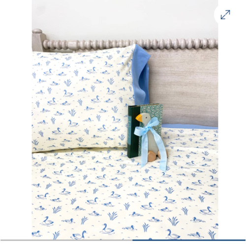 Sleep Tight Sheet Set - Quack Quack Honk (Palmetto Pearl) with Barring