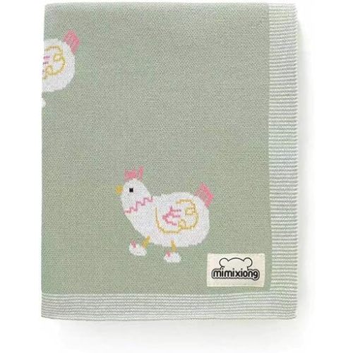 mimixiong Baby Blanket Knit Receiving Boys Girls Cute Chick Blanket