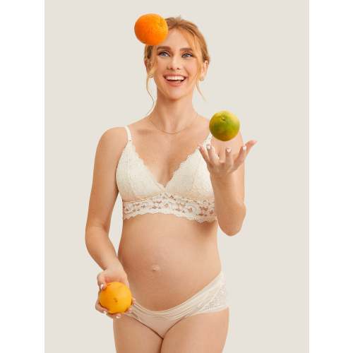 Lace Plunge Nursing Bralette