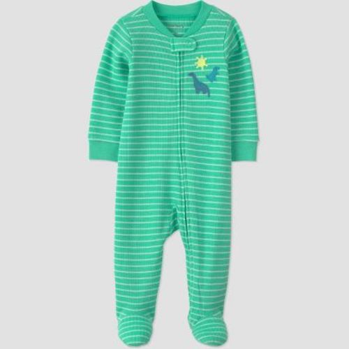 Carter's Just One You® Baby Boys' Dino Sleep N' Play - Green Striped 6M