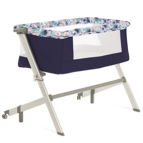 Dream On Me Flora Baby Bassinet in Floral Bloom, Portable Travel Bassinet with Carry Bag