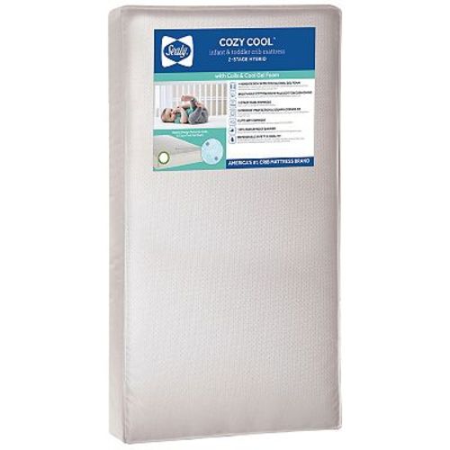 Sealy Cozy Cool Hybrid 2-Stage Coil & Gel Crib Mattress