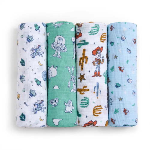 aden + anais Disney essentials cotton muslin swaddle blanket 4 pack