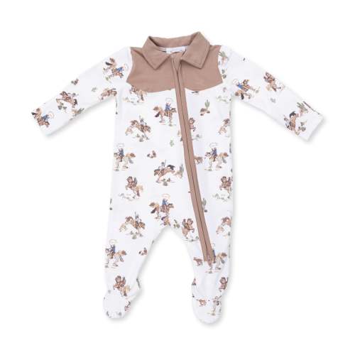 Horse Wrangler - Cowboy 2 Way Zipper Footie – Angel Dear