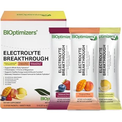BIOptimizers Electrolyte Breakthrough Sticks, Variety Pack, 12 Sticks