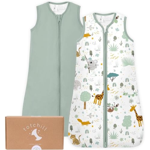 Baby Sleep Sack, 1.0 TOG Cozy Wearable Blanket, Soft Sleeping Bag with Zipper, Toddler Sleep Sack 0-3-6-12-24-3T