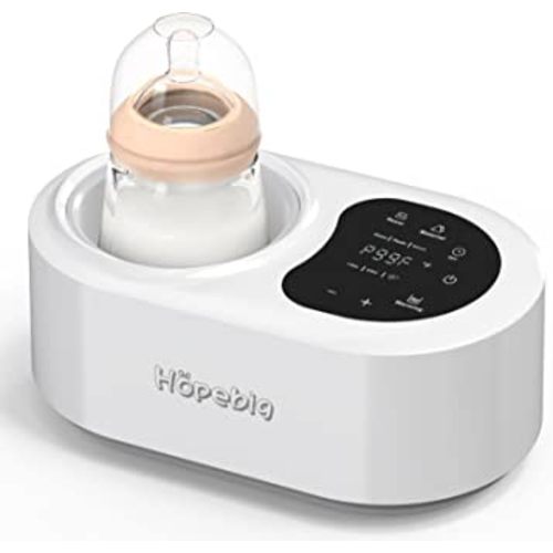 Hopebig Bottle Warmer Upgraded 7-in-1 Water-Free Bottle Warmer for Breastmilk or Formula Baby Bottle Warmer Milk Warmer with LED Display Accurate Precise Temperature Control and Timer