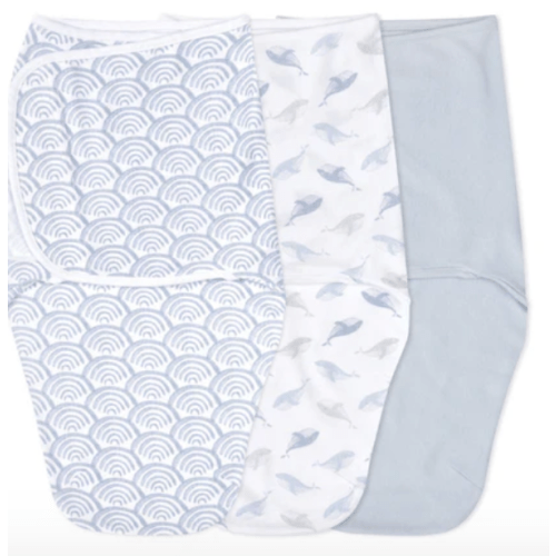 At Sea Easy Swaddle With No Zipper 0-3M | aden + anais