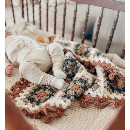 granny square crochet blanket, heirloom crochet blanket, baby boy nursery blanket, baby afghan, modern crochet, baby shower gift, boy room