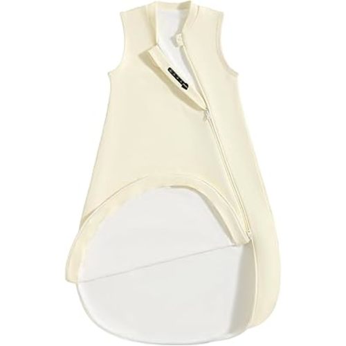 0.5 Tog 1.0 Tog Baby Sleep Sack, Unisex Cotton Toddler Sleeping Sack for Babies, 2-Way Zipper Baby Wearable Blanket