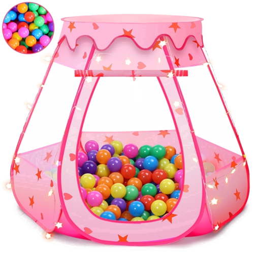 PigPigPen Kids Ball Pit for Toddlers with Colorful 50 Balls Indoor Outdoor Safe Play Toy