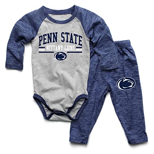 Wes and Willy Baby College Sports Fan Long Sleeve One Piece and Pant Set