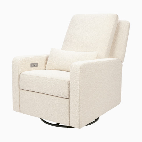 babyletto Sigi Electronic Recliner and Swivel Glider - Performance Ivory Boucle