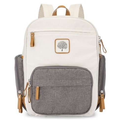 Parker Baby Co. Mini Diaper Backpack Birch Bag - Cream