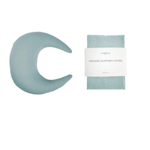 Feeding Pillow + Organic Cover Set | Slate