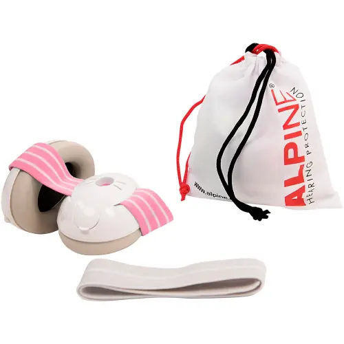 Alpine Hearing Protection Alpine Hearing Protection Muffy Baby Pink Protective Headphones