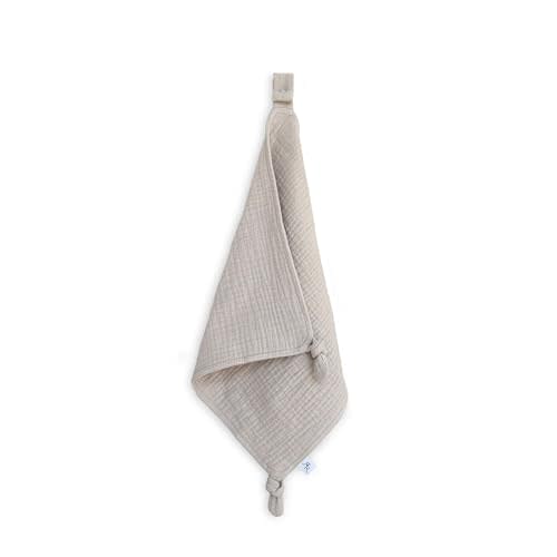 Ryan & Rose Cutie Lovey - Soft 100% Organic Cotton Muslin with Attachable Snap Closure - Loveys for Babies Newborn Baby Lovey Security Blankets for Babies Baby Blanket (Knot Linen)