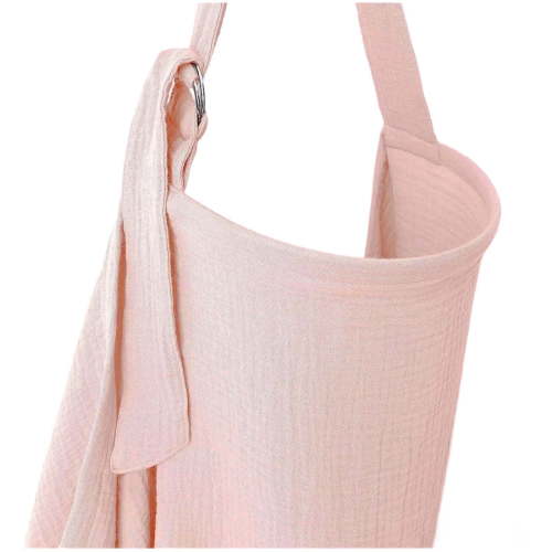 Muslin Nursing Cover - 100% Muslin Breastfeeding Cover for Moms - Soft & Breathable Baby Nursing Scarf with Adjustable Neck Strap - Portable, Lightweight & Privacy Coverage,Pink