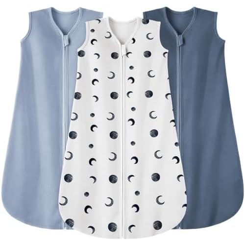 Baby Sleep Sack 0-18 Months，0.5 TOG Wearable Blanket for baby 100% Cotton