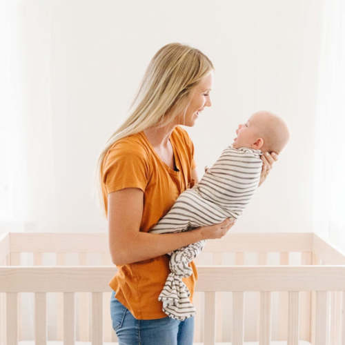 Charcoal Stripes Swaddle II – Freshly Picked