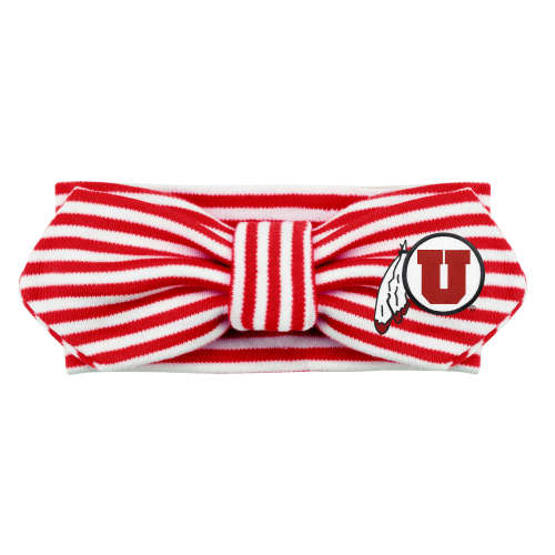 Utah Utes Striped Hair Knot | College Baby