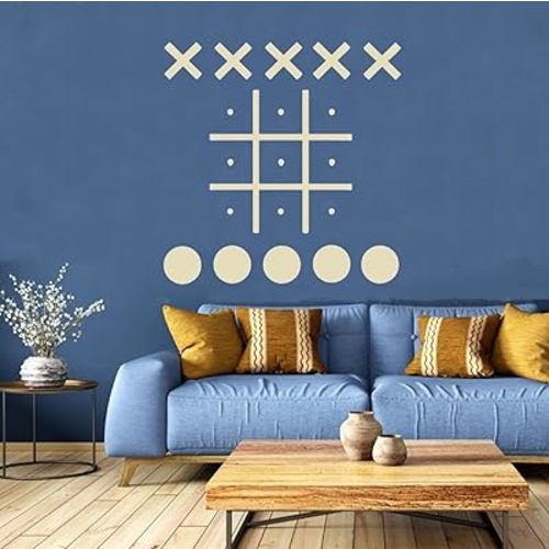 Magnetic Tic Tac Toe Wall-Mount Game,Game Room Decor,Boys Room Decor