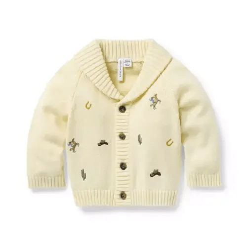 Baby Vanilla Creme The Western Icon Baby Cardigan by Janie and Jack