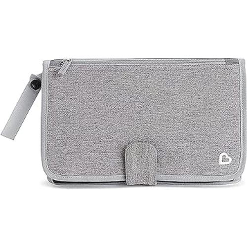 Munchkin® Go Change™ Portable Diaper Changing Kit with Changing Pad and Wipes Case, Grey