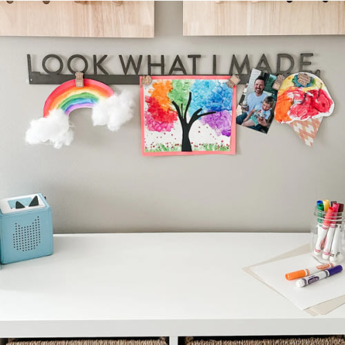 Magnetic 'Look What I Made' Steel Wall Decor in Sans Serif Font – KEYSTONE STEEL CO.