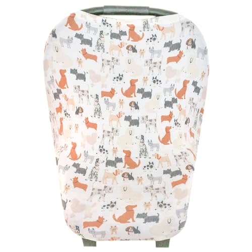 Copper Pearl Multi-Use Cover: Car Seat Covers, Nursing Cover, and Stroller Cover for Sun - Stretchy Fabric, All-Season Use, Stylish Designs, Easy Access for Moms - Rufus