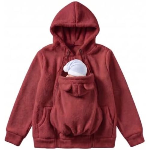 The Roo Hoodie Women Fleece Hoodie with Large Front Kangaroo Pocket, 22 Pounds Weight Capacity