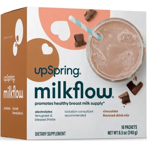 Upspring Milkflow Breastfeeding Supplement, with Electrolytes, Fenugreek & Blessed Thistle, Drink Mix, Chocolate - 16 packets, 8.5 oz | Google Shopping