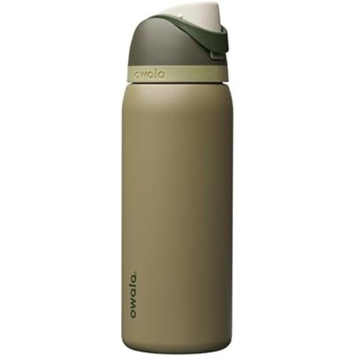 Owala FreeSip Insulated Stainless Steel Water Bottle with Straw, BPA-Free Sports Water Bottle, Great for Travel, 32 Oz, Off Road