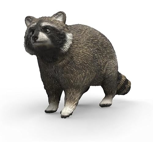 Schleich Wild Life - Raccoon Figurine - Realistic Forest Wildlife Animal Figurine for Boys and Girls - Imaginative Play Animal Toys for Kids Ages 3+ | 14937