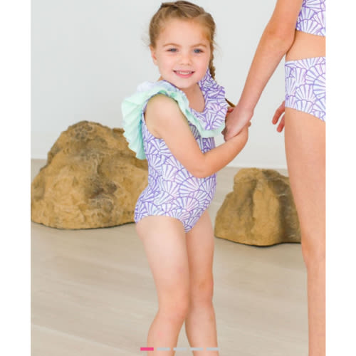 Scoopback Ruffle One Piece Swimsuit