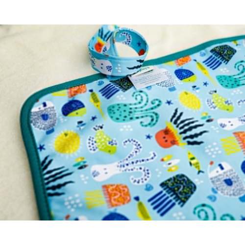 Ultra-Soft Bamboo Machine Washable and Wipeable Diaper Change Mat