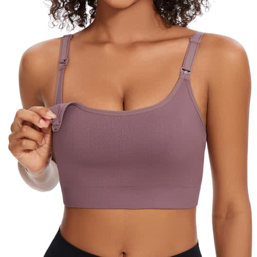 Angelhood Women's Non-Padded Minimizer Sports Nursing Bras Wirefree Full Coverage Large Bust Light Support Sport
