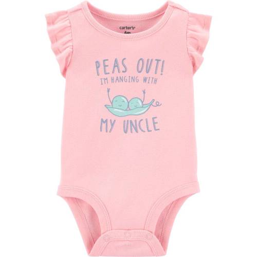 Peas Out Collectible Bodysuit - Pink - 3M